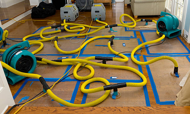 Professional Storm Water Damage Restoration technician working in Chattanooga, OK
